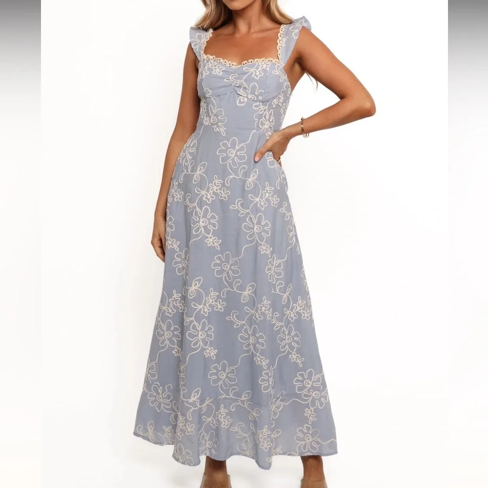 Petal & Pup Elise Midi Dress Size XS - Picture 2 of 8